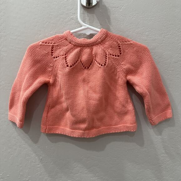 Baby Boden Peach Knit Cardigan Sweater - Picture 5 of 5